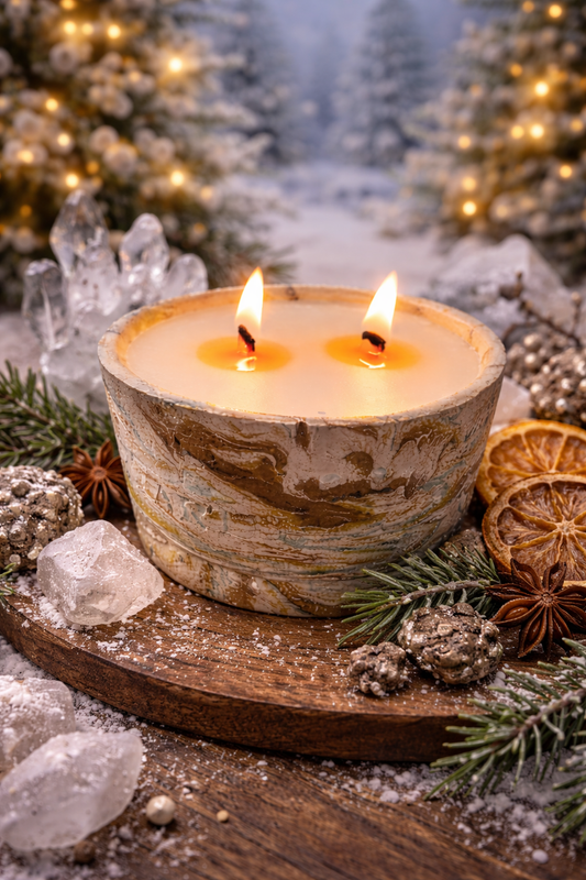 Winter Solstice - Non-Toxic Coconut Soy Candle | Haus & Hearth | Refillable | Hand-Poured Vessel
