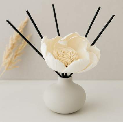 Luxury Aroma Room Diffuser - Concrete Vase & Reeds | Haus & Hearth